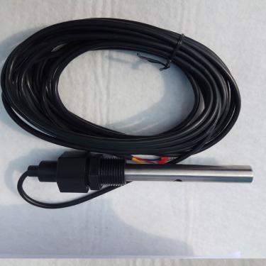 特點：316L不銹鋼，耐腐蝕、高溫、高壓型。  電極常數(shù)：10.0cm-1  性能：電極種類：兩電極式  電極材質(zhì)：316L不銹鋼  溫補(bǔ)元件：PT1000  機(jī)械連接：1/2