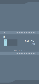 模擬量輸出模塊 AQ4 x 14 位；插入式端子排；輸出：+/-10V，0 到 20mA；診斷可組態(tài)；可選擇輸出替代值