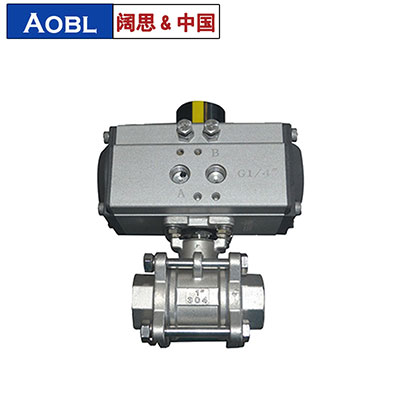 氣動(dòng)絲扣球閥，不銹鋼絲扣球閥，AOBL三片式絲扣球閥-上海闊思電子有限公司官網(wǎng)