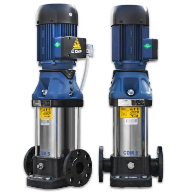 CDM/CDMF系列為參照歐洲標準最新自主研發(fā)的新一代、高效率非自吸立式多級離心泵。產(chǎn)品采用全新的工業(yè)設計，能效指標達到MEI20.7，具有節(jié)能、低噪環(huán)保及結構緊湊、外形美觀、重量輕使用維護方便可靠性高等特點
