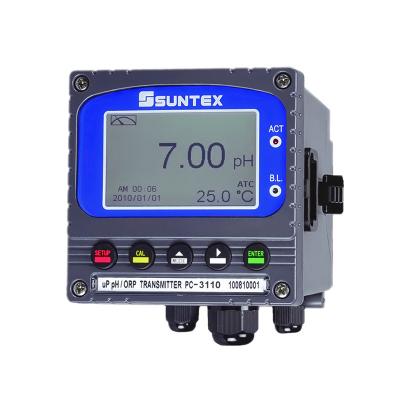 SUNTEX酸堿PH/ORP變送器PC-3110水質(zhì)監(jiān)測(cè)分析儀工業(yè)ph計(jì)高精度